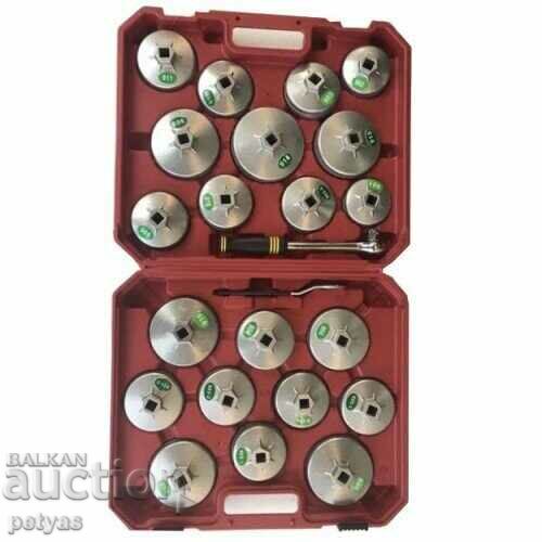 Set of cups for oil filters 23 pieces set