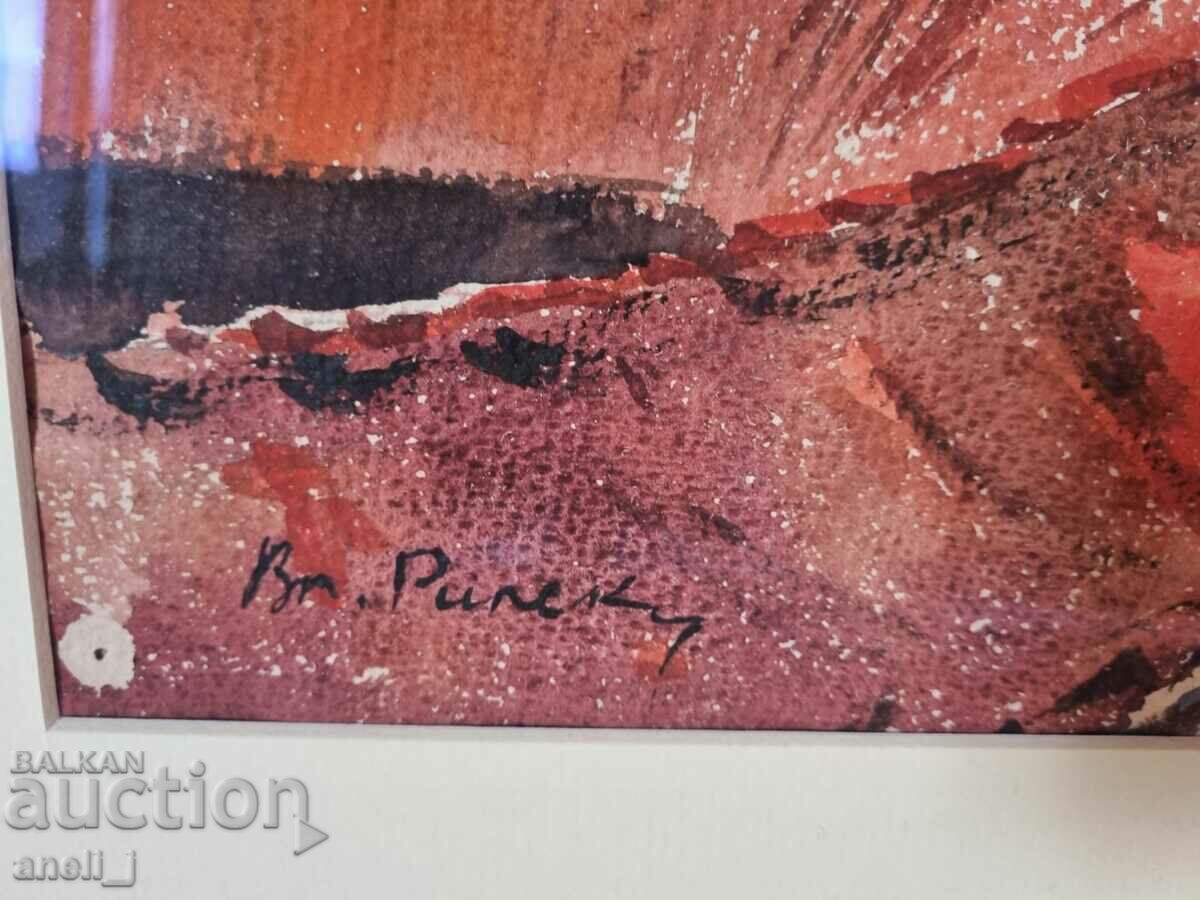 Auction Watercolor by Vladimir Rilski Auction Watercolor by Vladimir Rilski