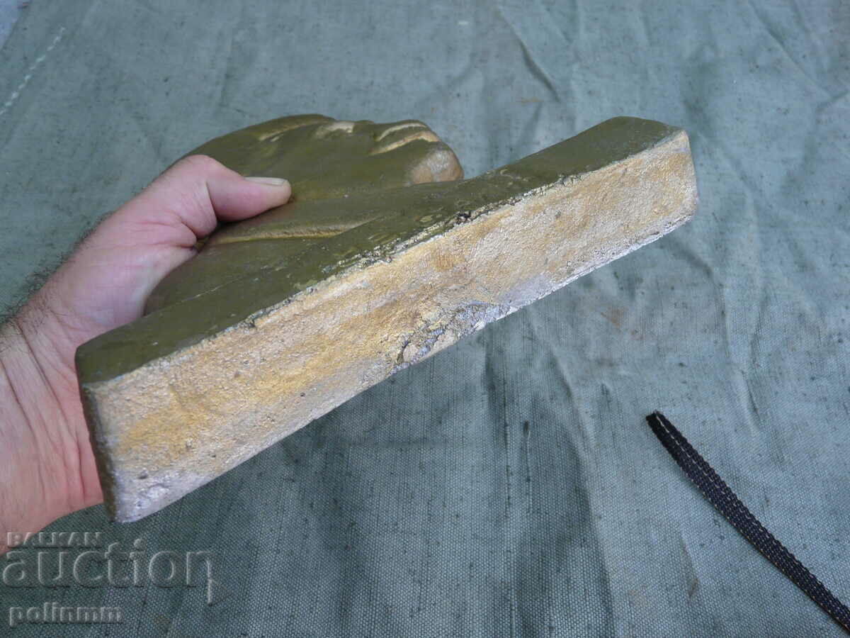 Desktop metal bas-relief of Stalin with price 80.00 BGN | € 40.90 Desktop metal bas-relief of Stalin with price 80.00 BGN | € 40.90