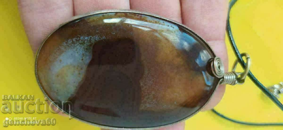 Polished Natural Large Agate Necklace - 7