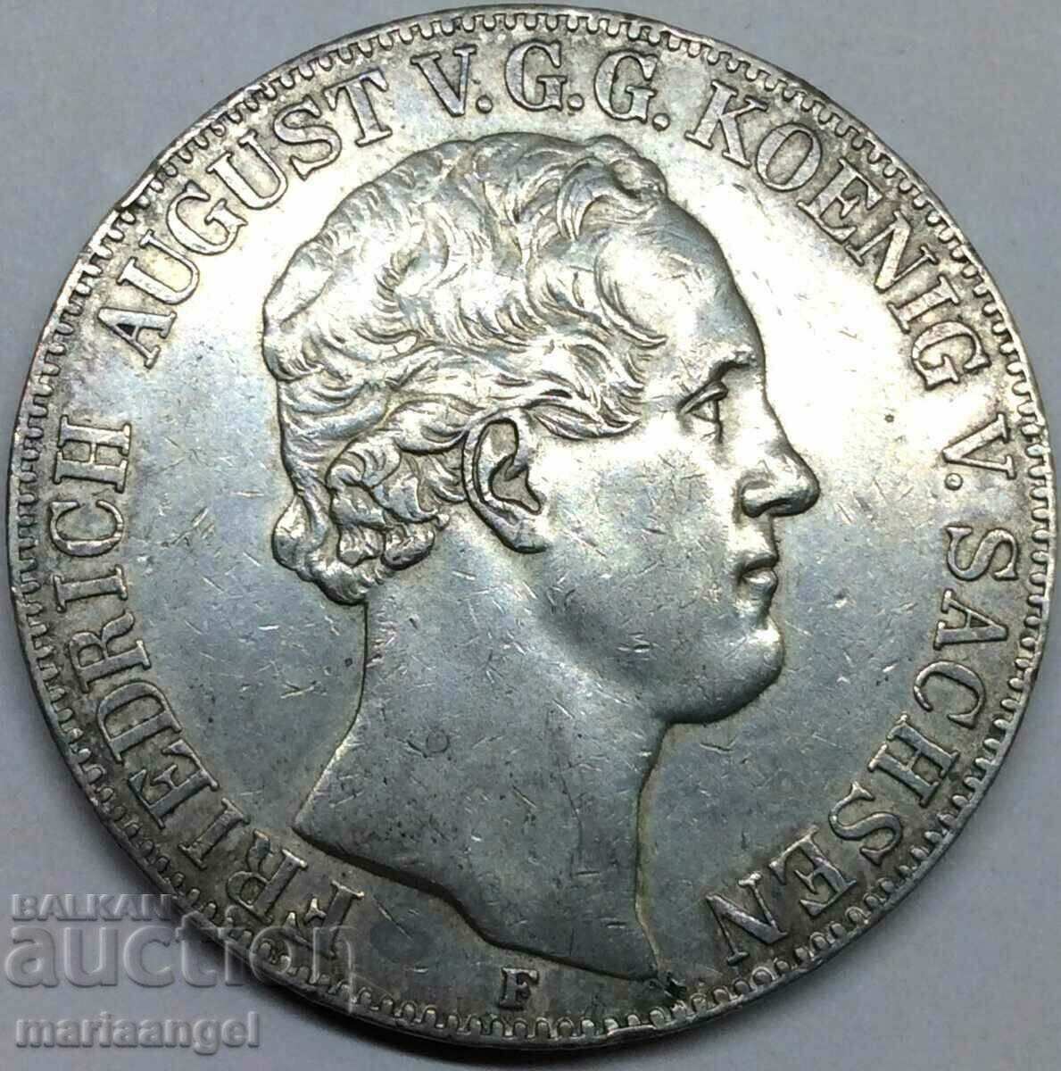 Двоен Талер 1854 (36,97г) Германия Саксония-Албертин сребро