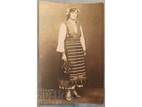 Old card, photo - costume.