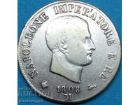 5 лири 1808 Италия Наполеон М - Милан сребро
