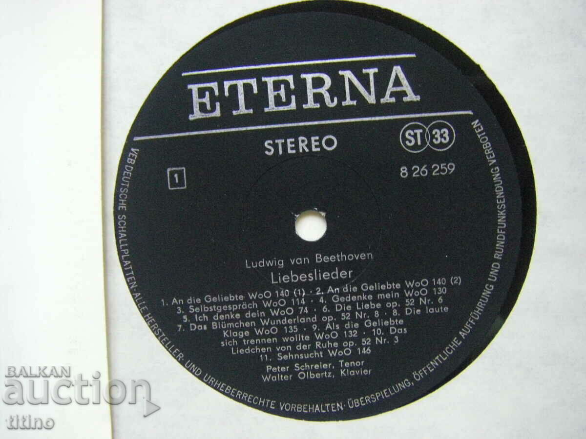 Auction  Ludwig van Beethoven ‎– Patriotische Gesange, Besinnliche Li