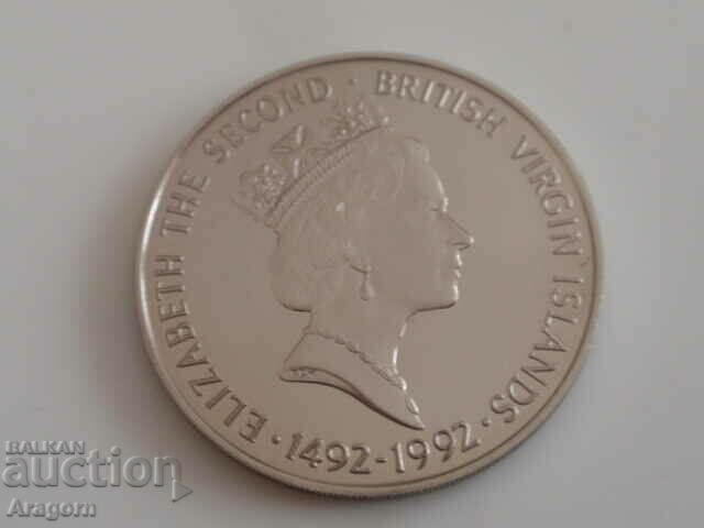 British Virgin Islands 1 dollar 1992 with price 39.99 BGN | € 20.45