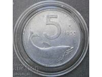 Ιταλία 5 λίρες 1955