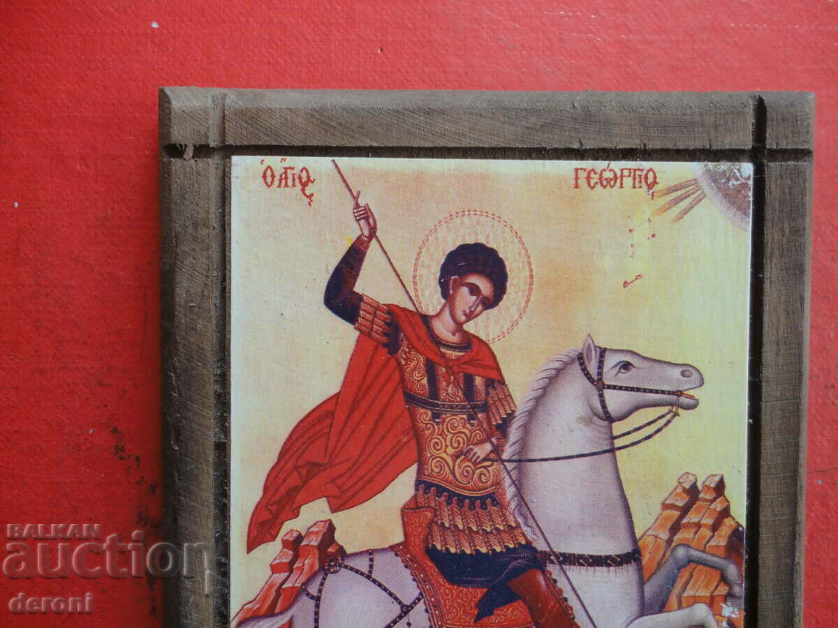 Delivery of Greek icon of Saint George Delivery of Greek icon of Saint George