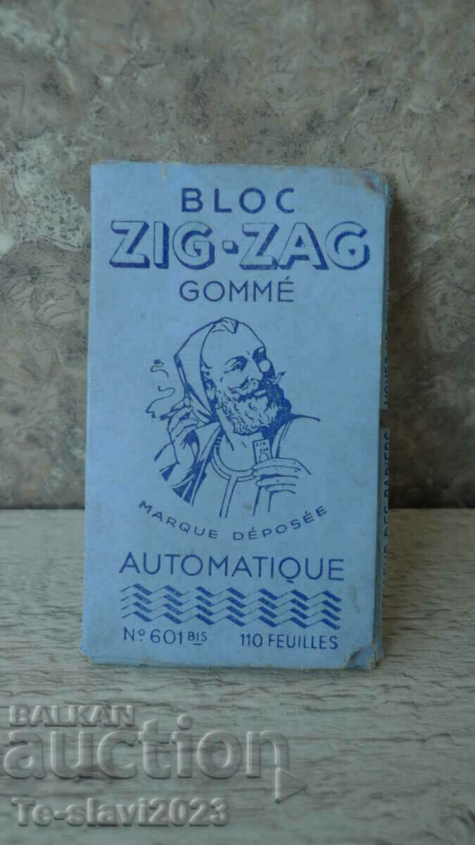 Hârtii de țigări franceze vechi - ZIG-ZAG N601
