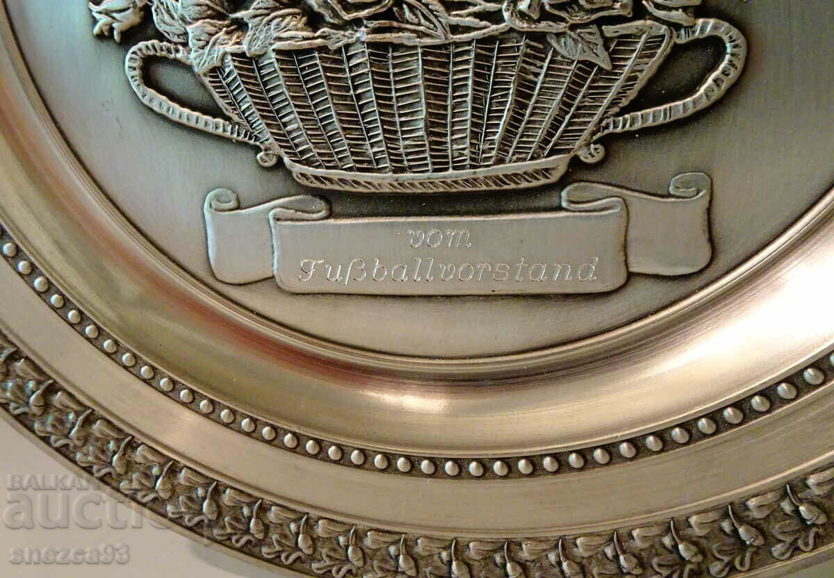 Livrarea Farfurie de staniu, panou din staniu cu trandafiri pentru zi de naștere, aniversare