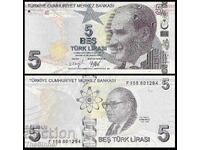 TURCIA TURCIA 5 Lira P-222 2021 UNC