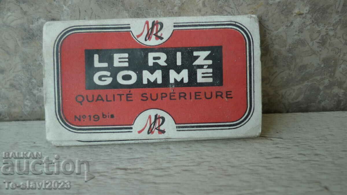 Стари Френски  хартийки за цигари- LA RIZ GOMME N19