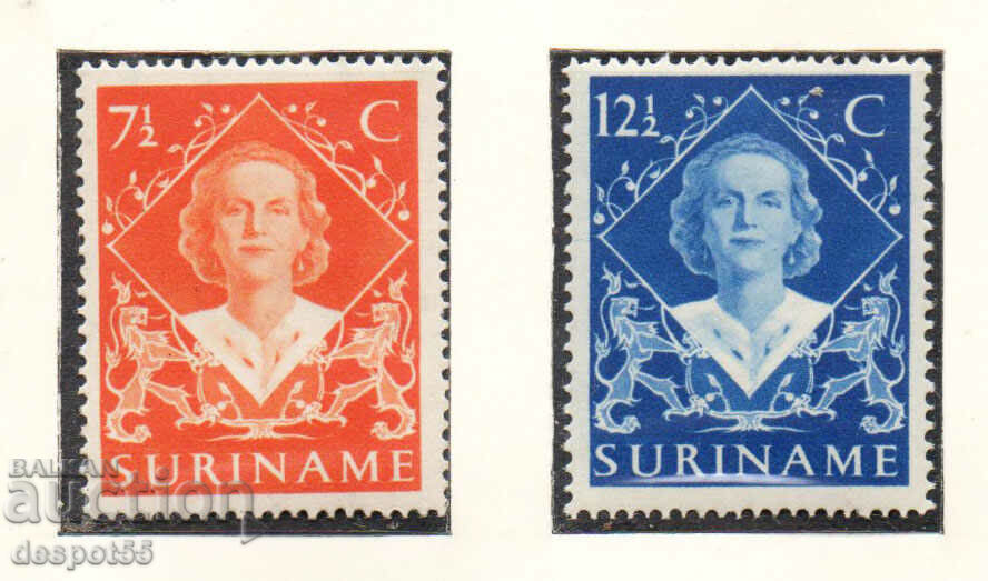1948. Suriname. The Ascension of Queen Juliana.
