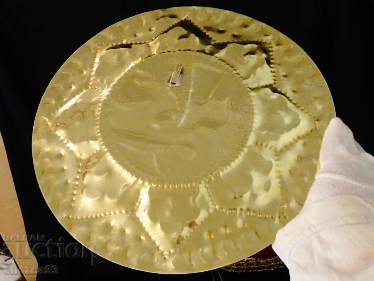 Brass wall plate, panel, Arabic calligraphy. with price 29.00 BGN | € 14.83 Brass wall plate, panel, Arabic calligraphy. with price 29.00 BGN | € 14.83