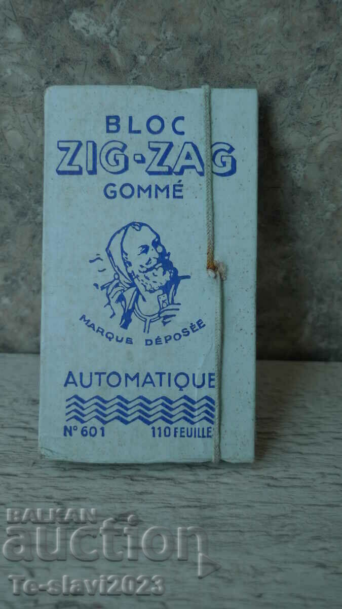 Παλιά γαλλικά τσιγαρόχαρτα - ZIG-ZAG N601