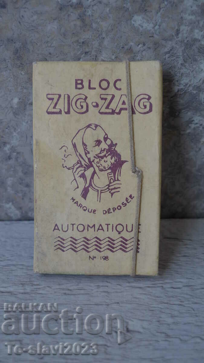 Old French cigarette papers-ZIG-ZAG N198