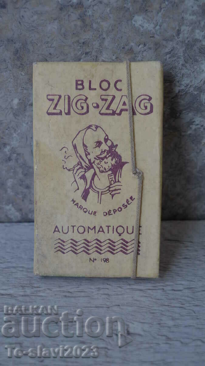 Old French cigarette papers-ZIG-ZAG N198