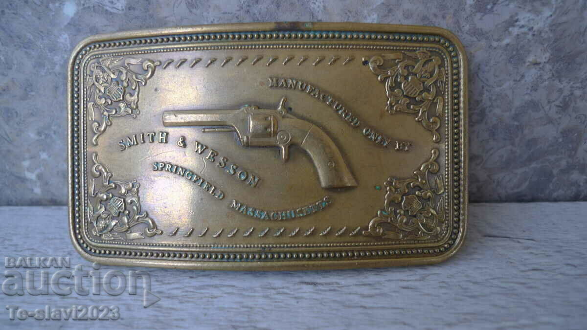 Bronze buckle belt buckle-SMITH & WESSON
