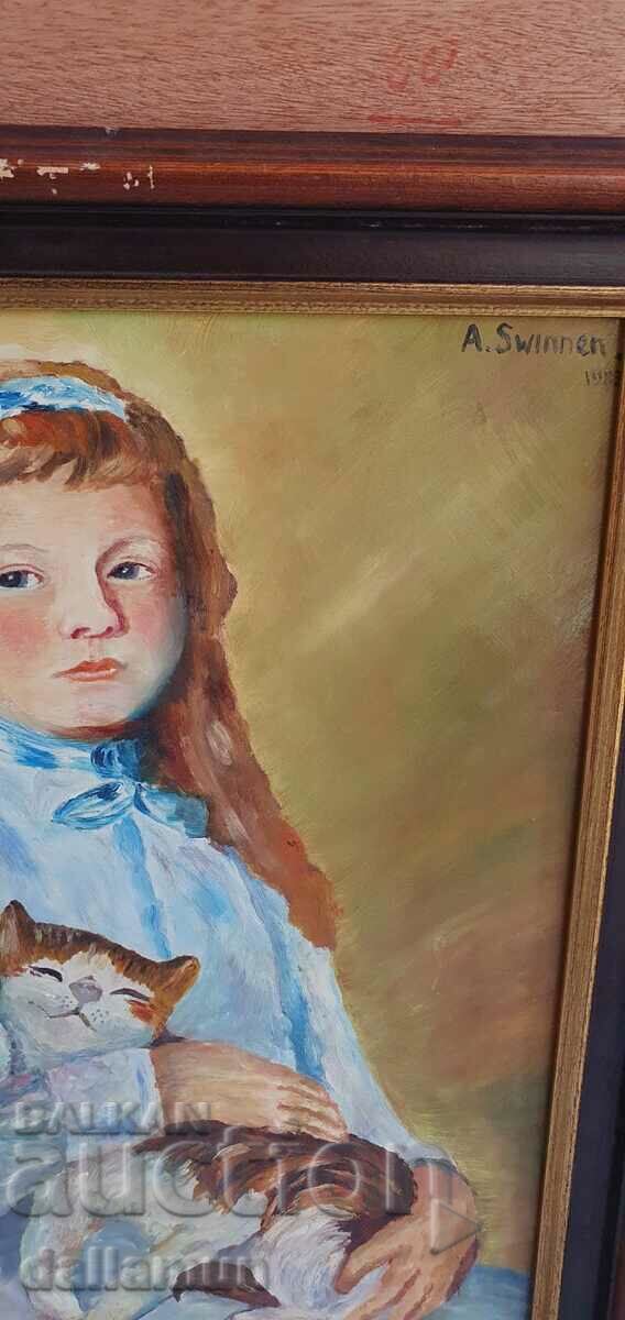 Auction original painting by A. Swinnen Auction original painting by A. Swinnen