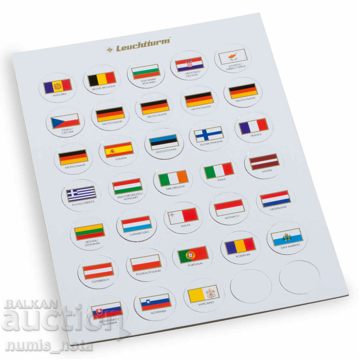 Auction chips with the Different Flags for Eurosets with coins - 35 pieces Auction chips with the Different Flags for Eurosets with coins - 35 pieces