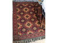 Covor din lână țesut manual 2,4/2,4 m Covor cu model anii 60