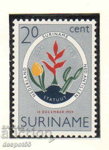 1959. Suriname. Ratification of the statute of the kingdom.
