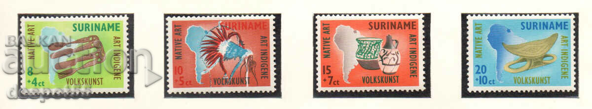 1960. Suriname. Surinamese crafts.