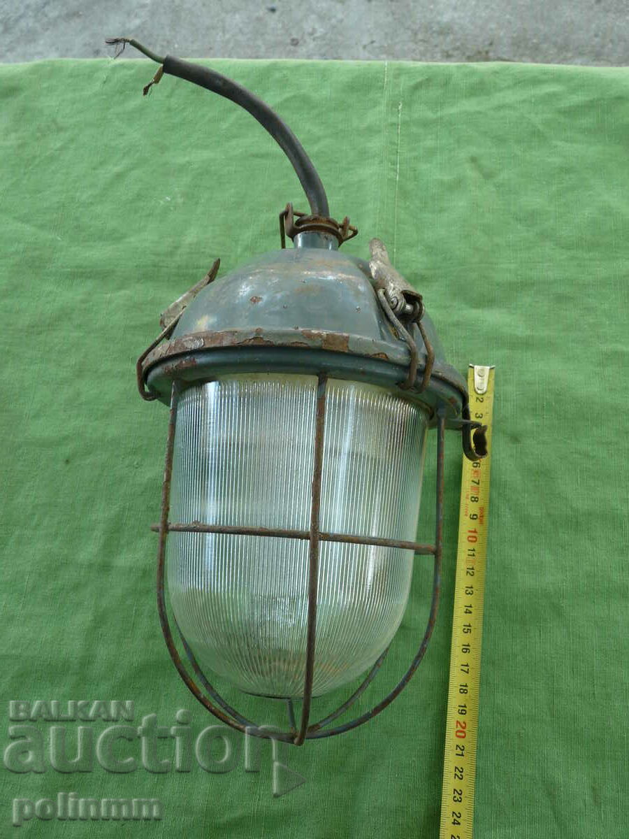 Ретро масивна промишлена лампа - 2
