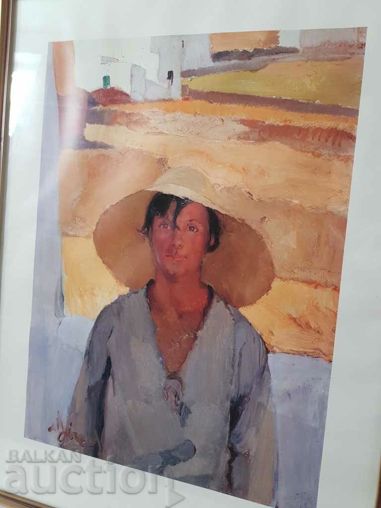 Auction Beautiful reproduction The Straw Hat of Nikolaos Litras Auction Beautiful reproduction The Straw Hat of Nikolaos Litras