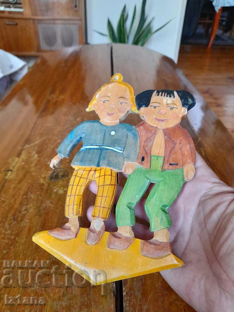 Old wooden decoration Max and Moritz with price 38.00 BGN | € 19.43 Old wooden decoration Max and Moritz with price 38.00 BGN | € 19.43