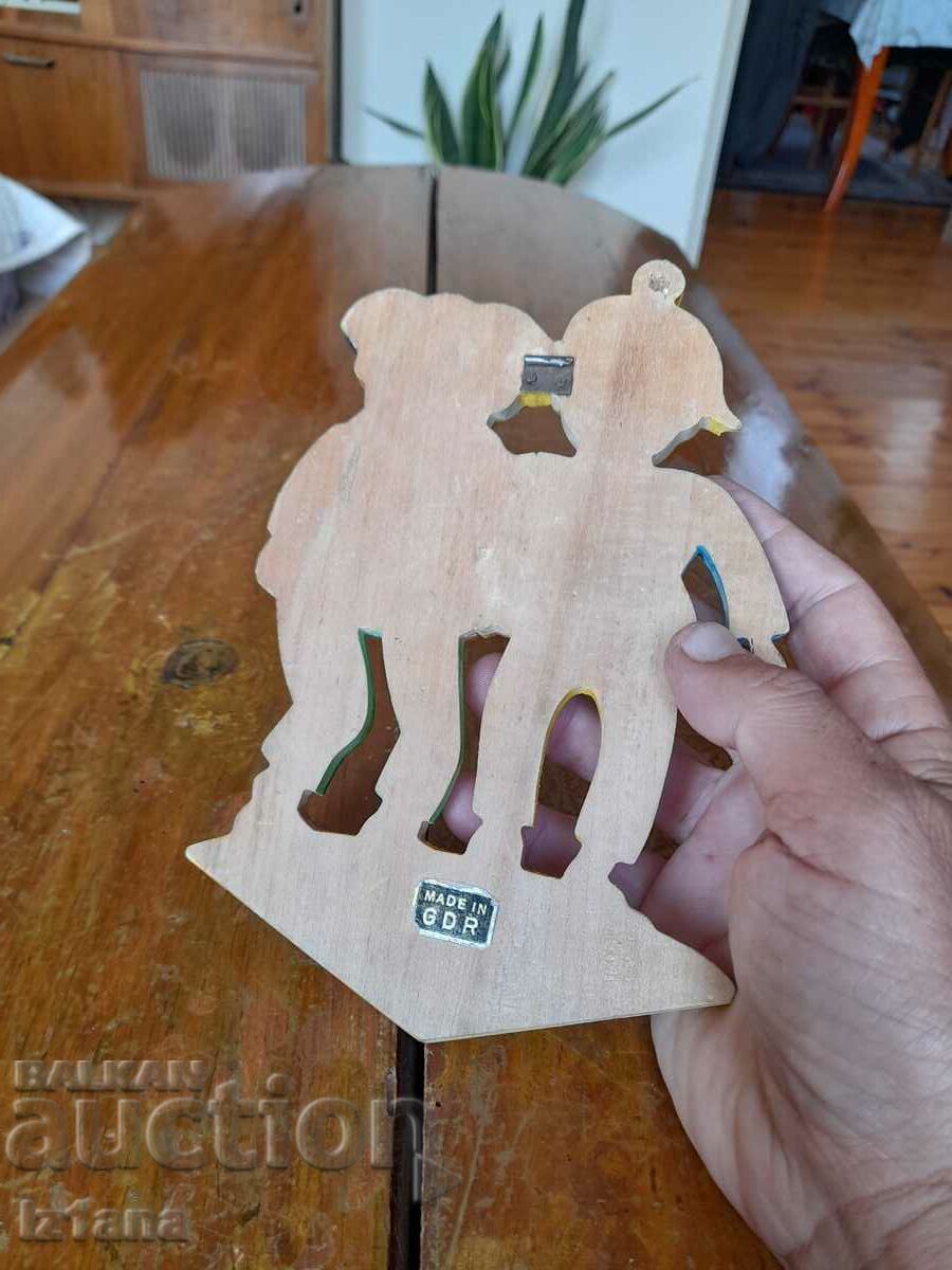 Auction Old wooden decoration Max and Moritz Auction Old wooden decoration Max and Moritz