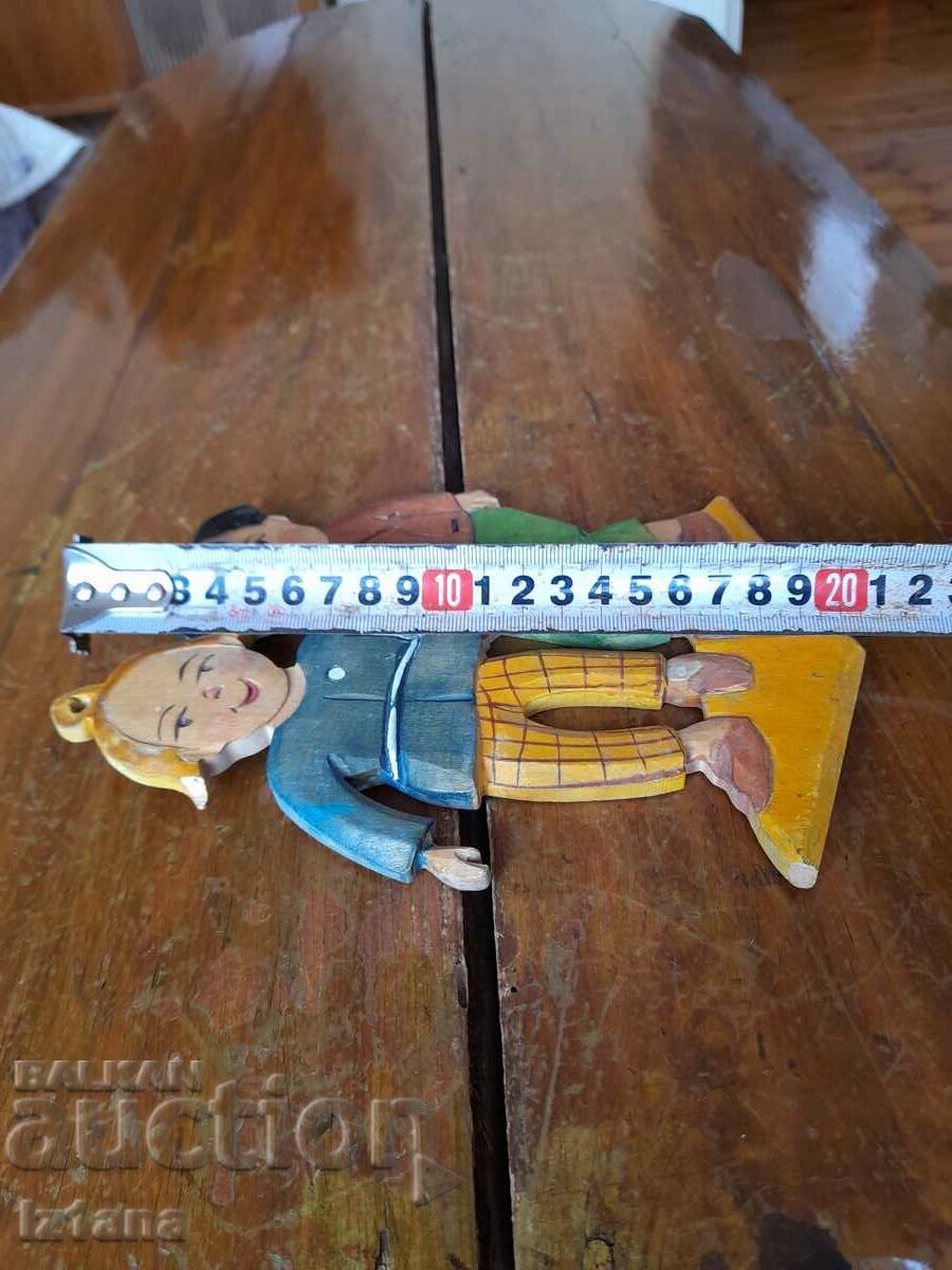 Old wooden decoration Max and Moritz - 5 Old wooden decoration Max and Moritz - 5