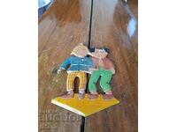 Decor vechi din lemn Max și Moritz