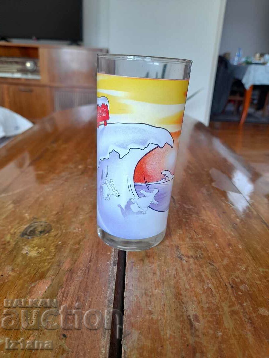 An old glass of Coca Cola, Coca Cola