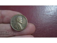 1942 год 1 цент САЩ буква D