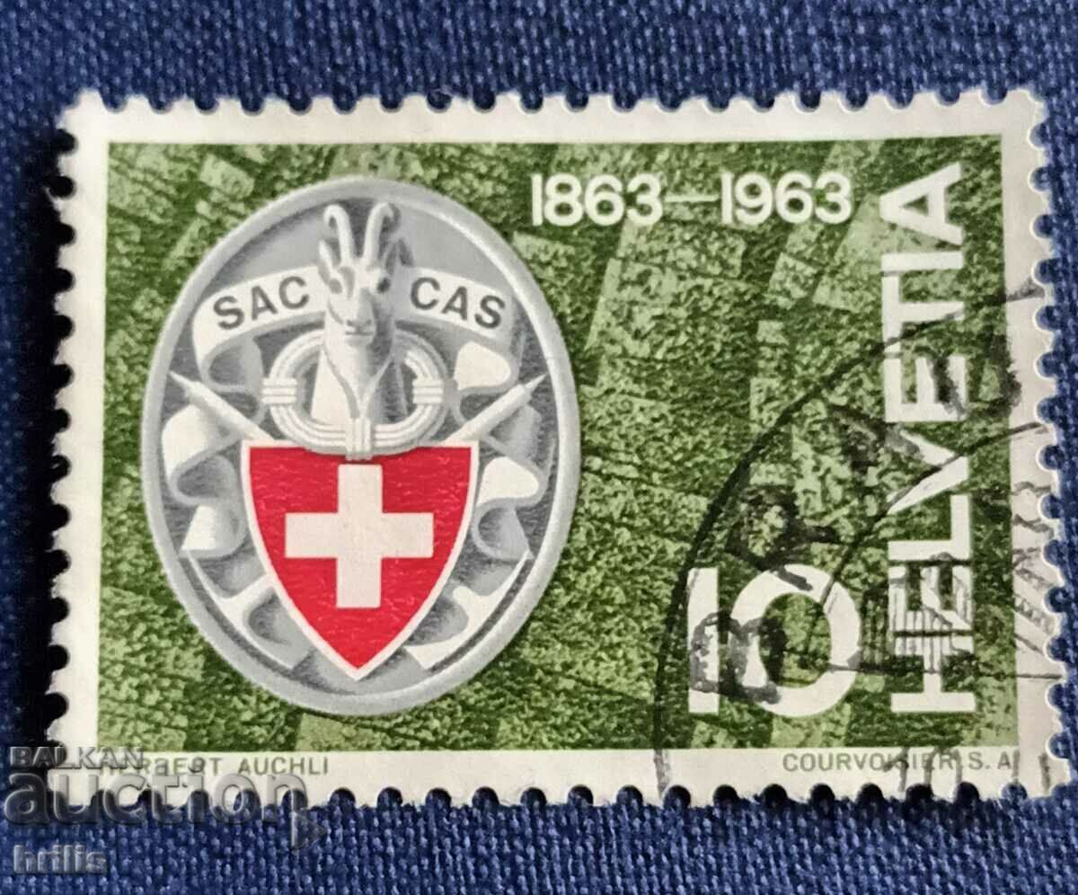 ΕΛΒΕΤΙΑ 1963 - 100 ΕΠΕΤΕΙΟΣ ΕΡΥΘΡΟΣ ΣΤΑΥΡΟΣ