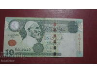 1991 год Либия 10 динара