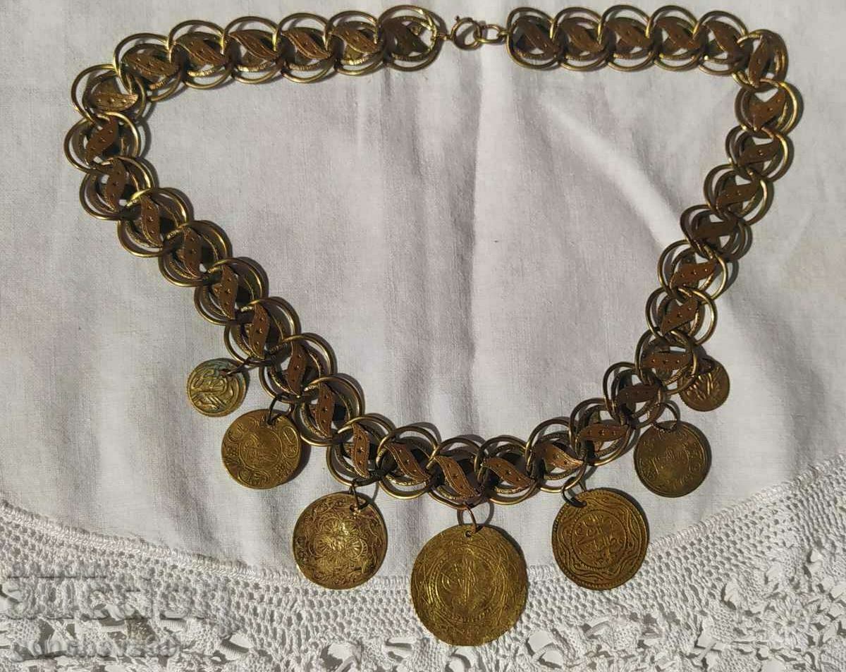 Renaissance jewelry, necklace, gilding