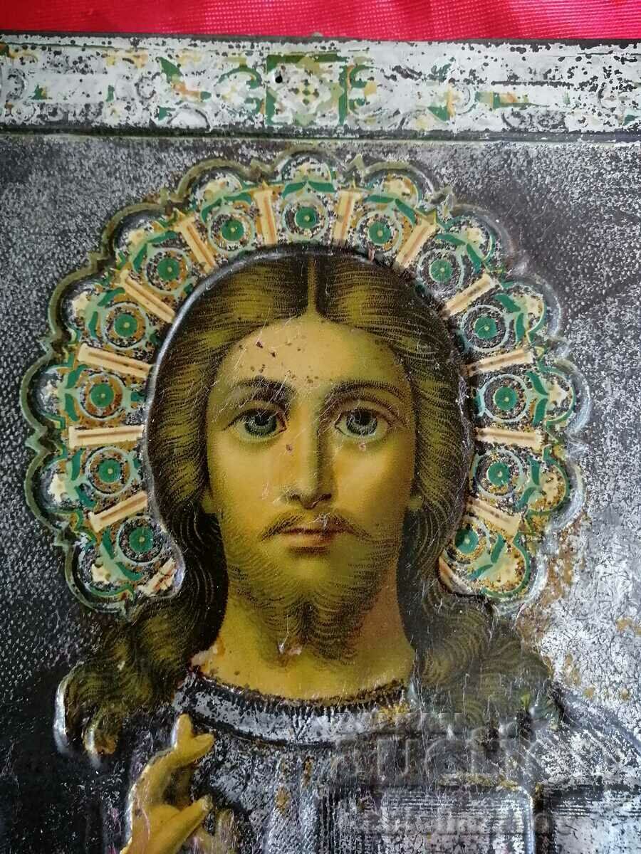 Icoana veche RUSĂ Iisus Hristos secolul al XIX-lea. cu preț € 95.00 | 185.80 BGN