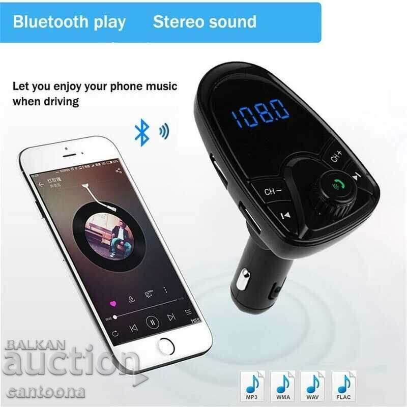Transmițător FM M1 CAR, 2xUSB, Bluetooth, Mâini libere, Micro SD cu preț 14.99 BGN | € 7.66