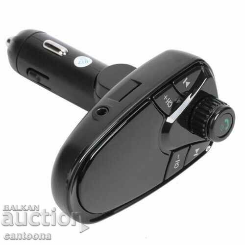Transmițător FM M1 CAR, 2xUSB, Bluetooth, Mâini libere, Micro SD - 5