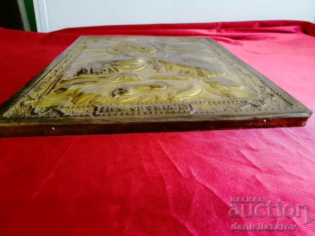 Delivery of Old Russian Icon of the Virgin and Child, Imperial Russia Obkov Delivery of Old Russian Icon of the Virgin and Child, Imperial Russia Obkov