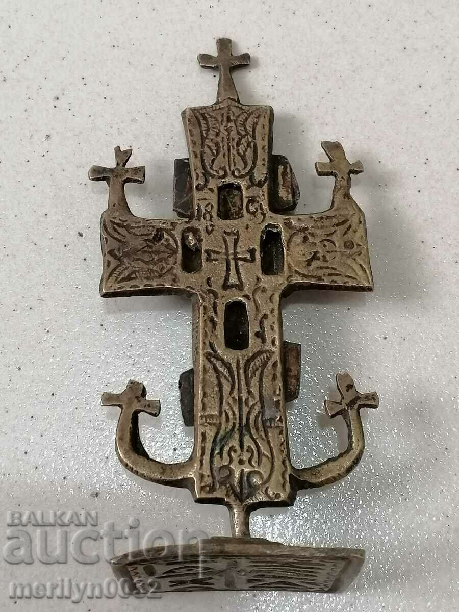 Renaissance bronze ceremonial seal prosphorus cross 1879 with price 287.00 BGN | € 146.74 Renaissance bronze ceremonial seal prosphorus cross 1879 with price 287.00 BGN | € 146.74