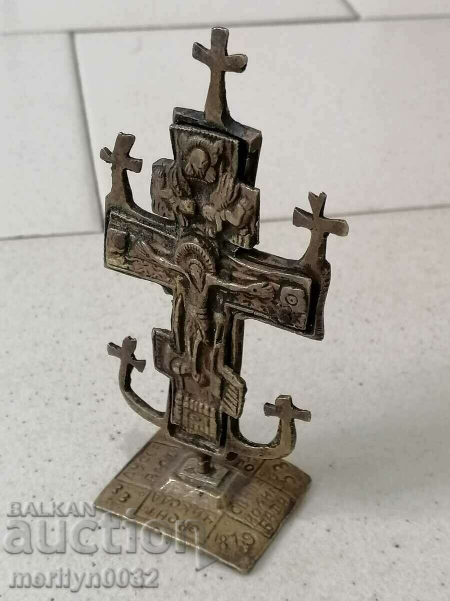 Auction Renaissance bronze ceremonial seal prosphorus cross 1879 Auction Renaissance bronze ceremonial seal prosphorus cross 1879