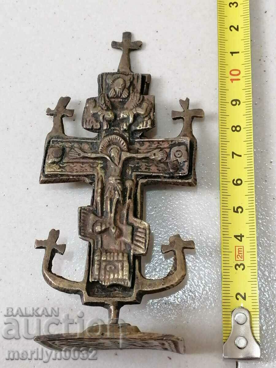 Renaissance bronze ceremonial seal prosphorus cross 1879 - 7 Renaissance bronze ceremonial seal prosphorus cross 1879 - 7