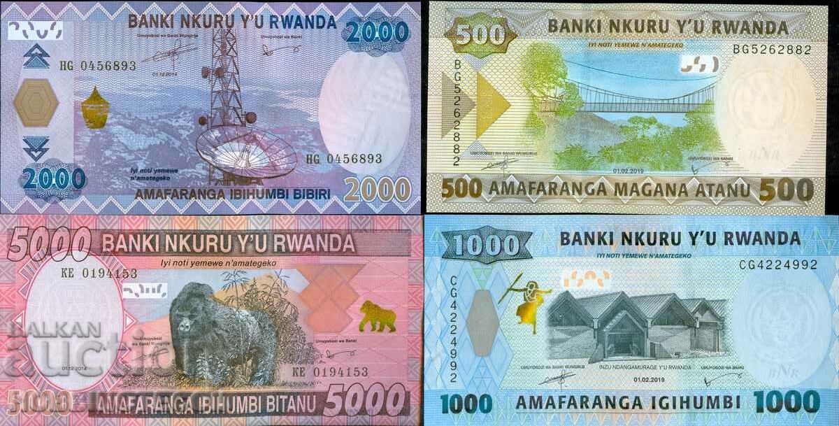 ΡΟΥΑΝΤΑ ΡΟΥΑΝΤΑ 500 1000 2000 5000 Φράγκο έκδοση NEW UNC