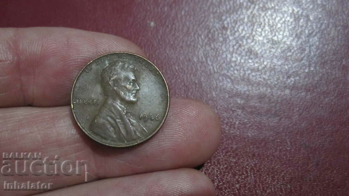 1946 год 1 цент САЩ