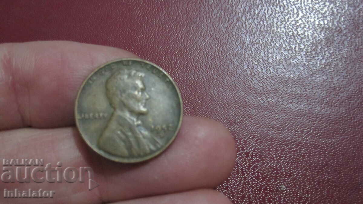 1952 1 cent US scrisoare D