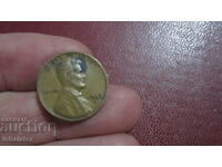 1956 год 1 цент САЩ буква D
