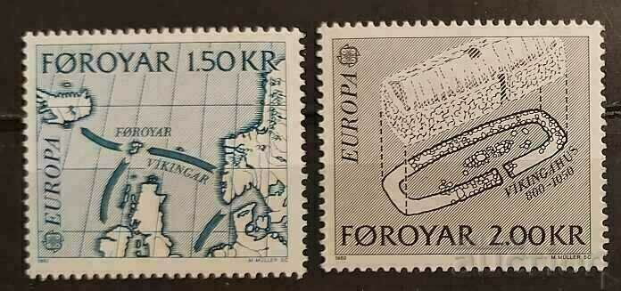 Insulele Feroe 1982 Europa CEPT MNH