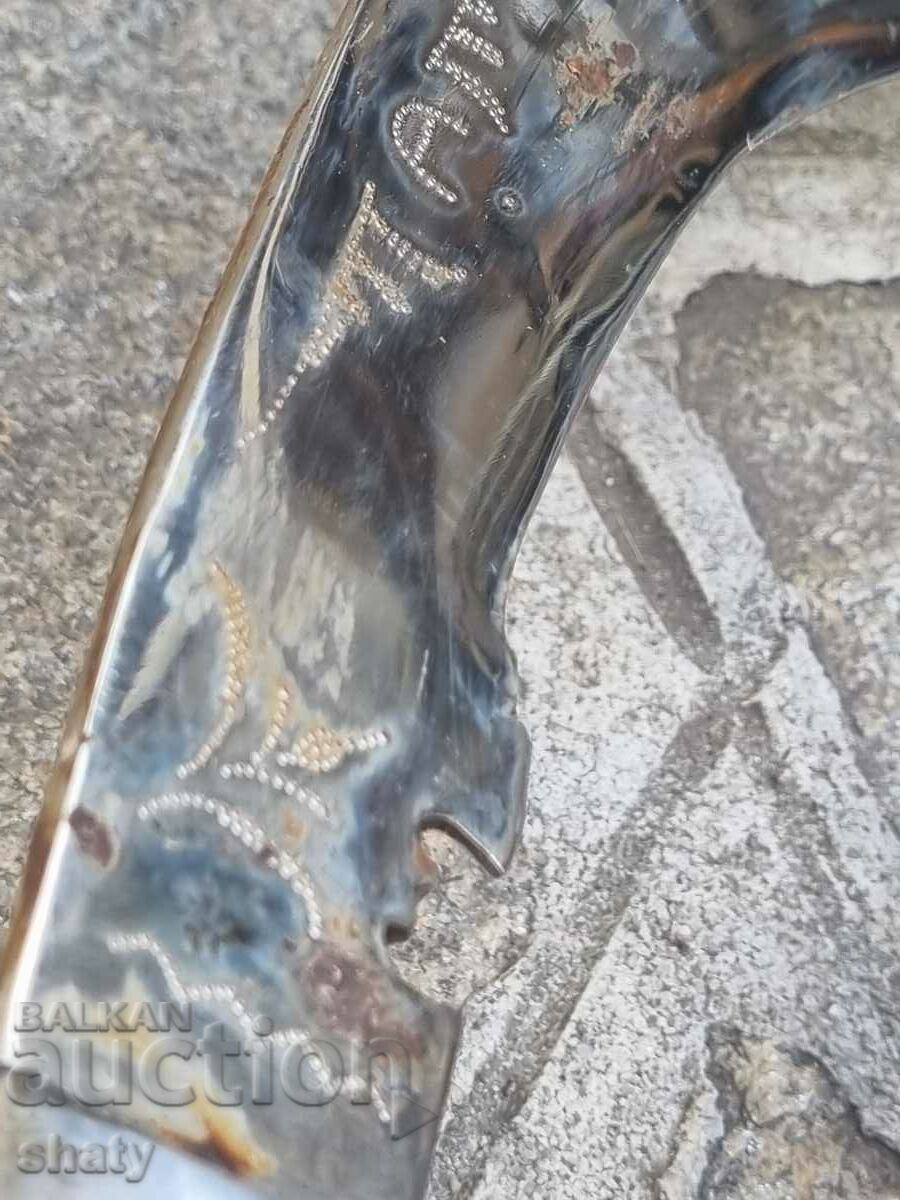 Delivery of Old kukri. Knife. Nepal